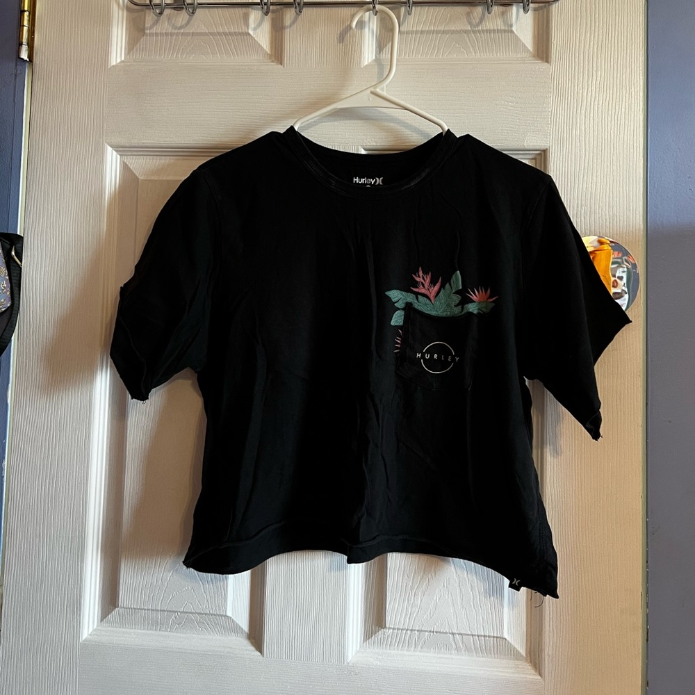 Black Hurley Crop Top